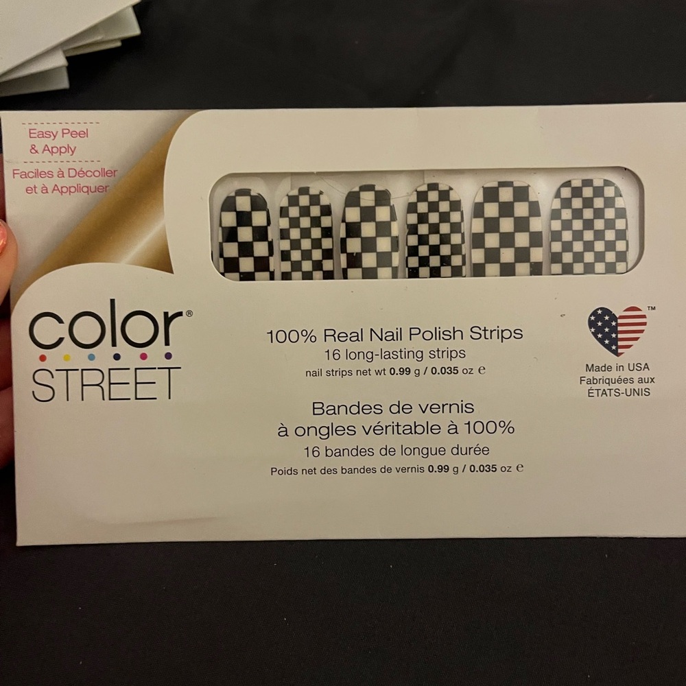 Color Street Check Yourself Nail Strips - Black and White